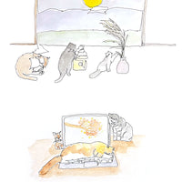 aoneco × minaco sakamoto ねこだらけカレンダー2024 ca023
