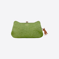 Clasp long wallet Greige <Donation ticket ¥1,600 included> an001