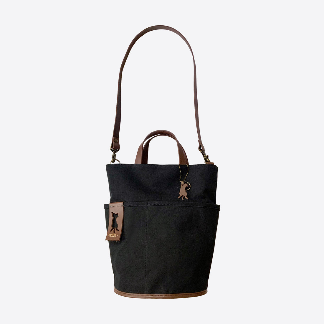 [Zutto no Ouchi Project Item] Bucket Tote Bag Black [No donation ticket] an022