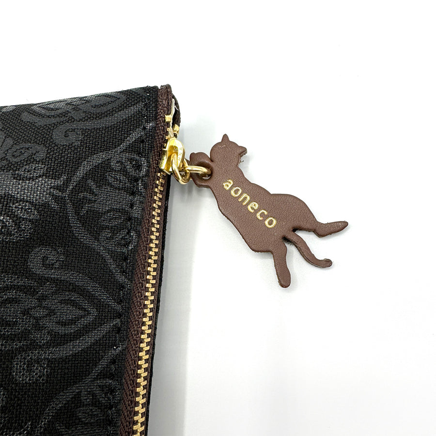 Damask pattern pouch M &lt;Donation ticket ¥400 included&gt; an035 