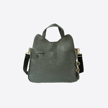 [New!] 2-way shoulder bag, blue green &lt;Donation ticket ¥2,700 included&gt; an038