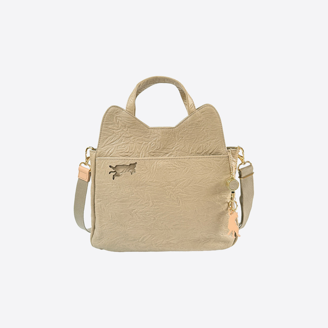 [New!] 2-way shoulder bag, blue green &lt;Donation ticket ¥2,700 included&gt; an038