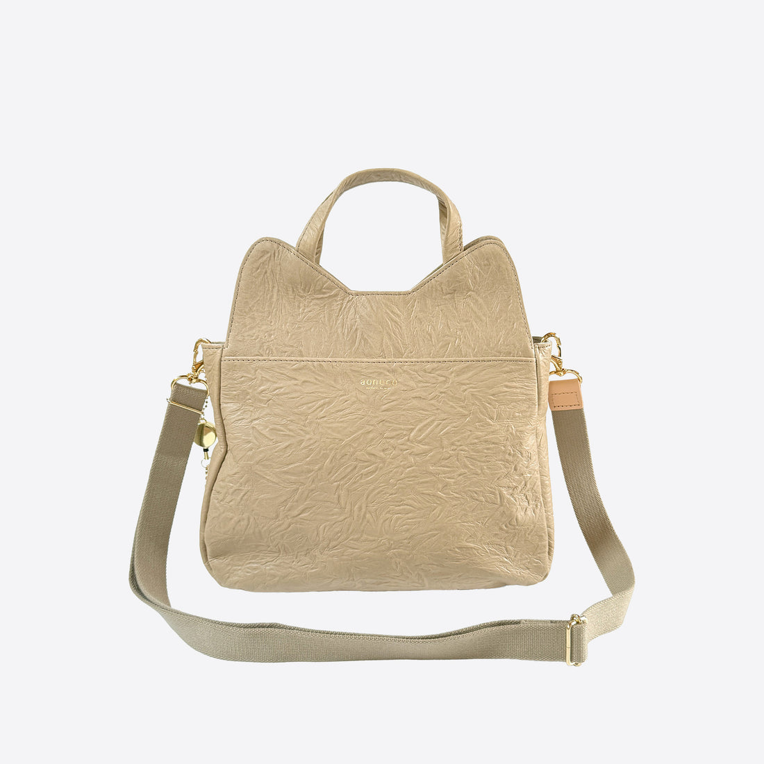[New!] 2-way shoulder bag, blue green &lt;Donation ticket ¥2,700 included&gt; an038