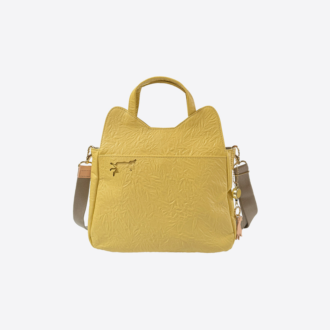 [New!] 2-way shoulder bag, blue green &lt;Donation ticket ¥2,700 included&gt; an038