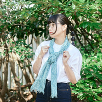 Light and soft silk blend stole &lt;Donation ticket ¥400 included&gt; ca025 