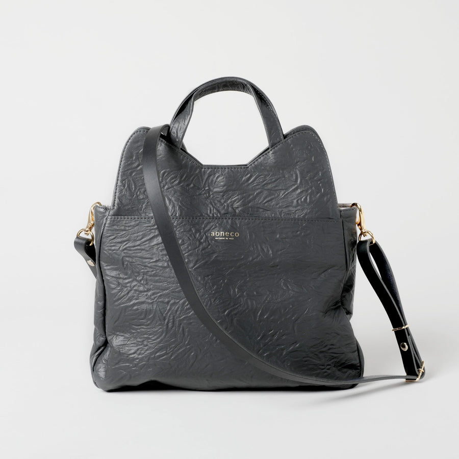 Not available for resale 2way shoulder bag charcoal gray &lt;donation ticket ¥2,000 included&gt; an009