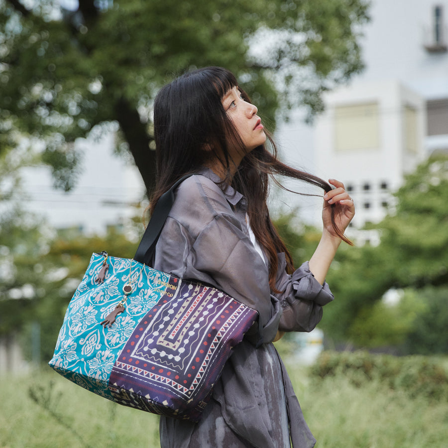 再販売なし【SYABON × aoneco】 コラボトートバッグ TU × VIO